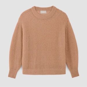 Alpaca Cocoon Crew Sweater in Warm Taupe by Everlane
